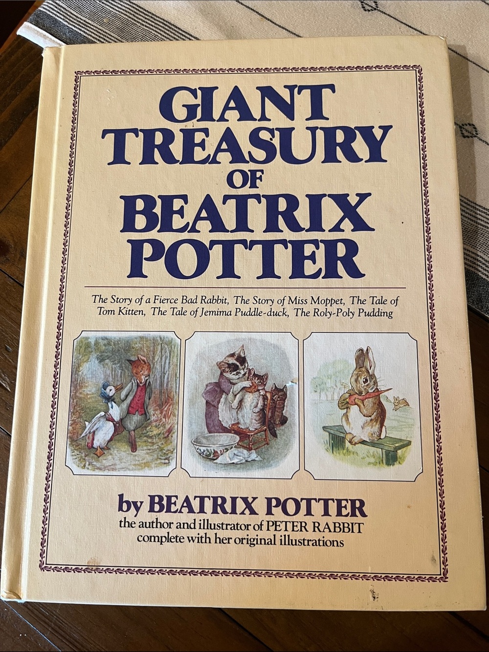 Vintage 1984 Giant Treasury of Beatrix Potter Hardcover Book - Rare Misprint